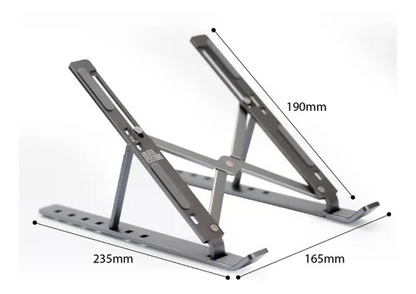 Soporte Portátil para Laptop en Aluminio – Plegable y Ajustable